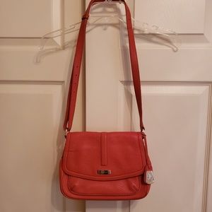 Cole Haan Orange leather shoulder/cross body bag